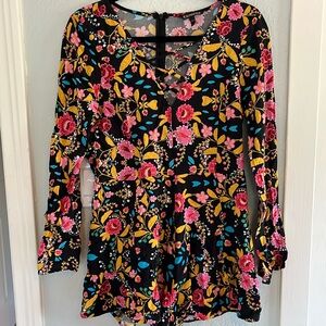 Colorful and cute long sleeve Express romper